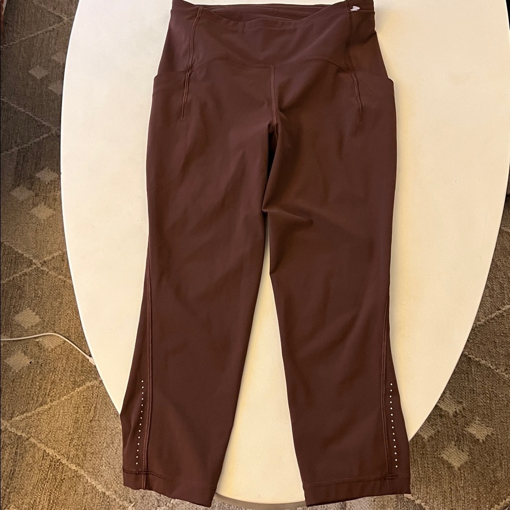 Lululemon Swift Speed High-Rise Crop 21" Brown Earth Size 6 $118 - Picture 7 of 10